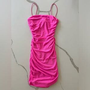 New Hot Pink Princess Polly Mini Dress